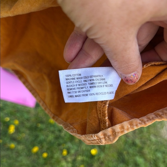 Ava & Viv Orange Tiered Ruffled Sundress with Bishop Sleeves 1X - Picture 3 of 6